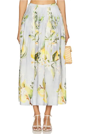 Nicholas Amabelle Pintuck Midi Skirt in . Size 4, 6.