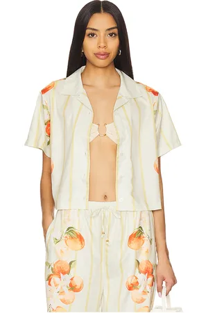 La Porte Ruby Short Sleeve Boxy Shirt in . Size M, S, XS.