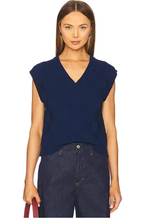 Guest In Residence Checker Vest in . Size S, XL, XS.