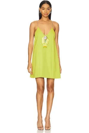 AREA Crystal Embellished Bow Mini Dress in . Size M, S, XS.