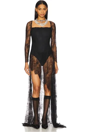 KIM SHUI Asymmetrical Corset Lace Dress in . Size S, XS.