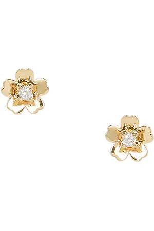 EF Collection Mini Cherry Blossom Stud Earring in .