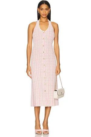 Asta Resort Bianca Halter Dress in . Size M, S, XL, XS.