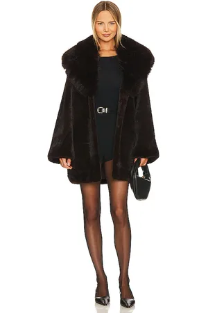 Adrienne Landau Faux Fox & Mink Coat in . Size S.