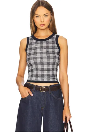 Guest In Residence Gingham Tank in . Size M, S, XS.