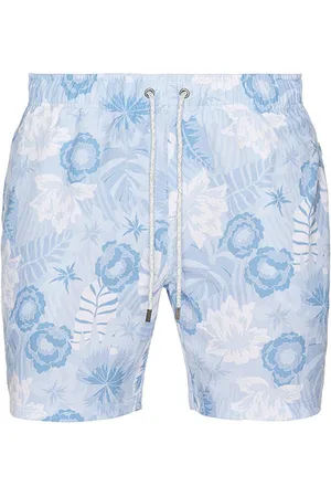 Vintage Summer Seersucker Stretch Volley Swim Short in . Size M, S, XL/1X, XXL/2X.