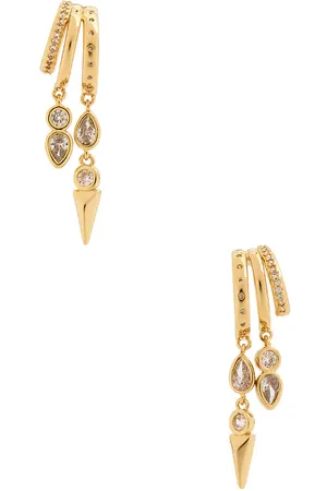 Ettika Royal Crystal Drop Earrings in .