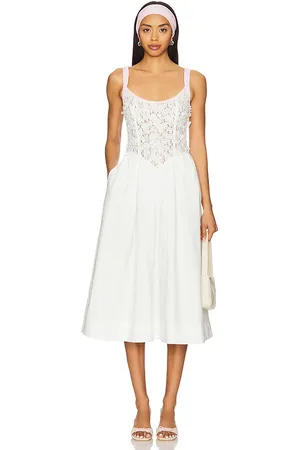 For Love & Lemons Blossom Lace Midi Dress in . Size M, S, XS.