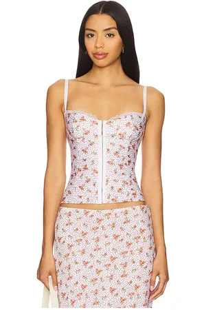 Bella Venice The Caroline Corset in Red,Ivory. Size XL.