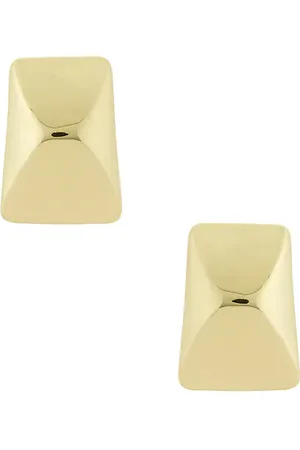 ANINE BING Curved Rectangle Stud in .