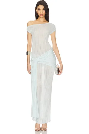 Camila Coelho Callie Sheer Midi Knit Dress in . Size M, XL.