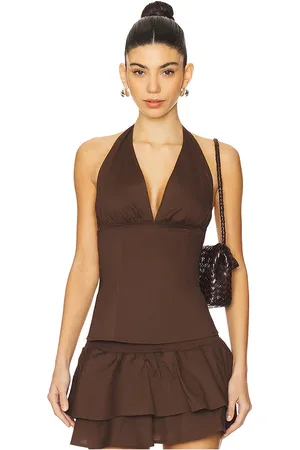 WeWoreWhat Halter Neck Corset Top in . Size S, XS.