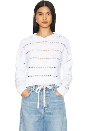 AUTUMN CASHMERE Pointelle Hoodie in . Size XL.