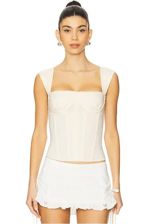 WeWoreWhat Ruched Cup Corset in . Size 00, 2, 6, 8.