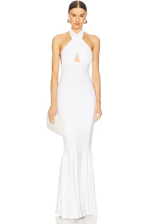 Norma Kamali Halter Fishtail Gown in . Size M, S, XL, XS.