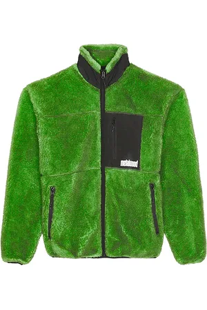 Metalwood Painted Sherpa Fleece Jacket in . Size M, S, XL/1X.