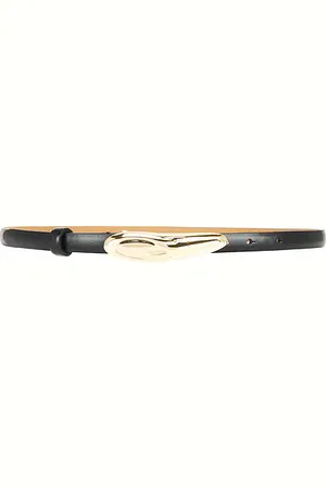 Ettika Ayla Carbon Split Leather Belt in . Size M, S, XL, XS.