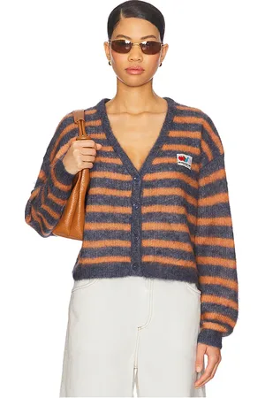 American Vintage Neny Bay Cardigan in Slate,Orange. Size XS/S.