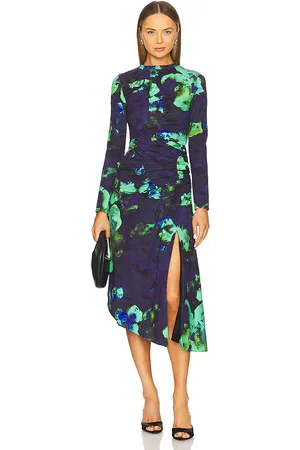AMUR Milani Printed Midi Dress in . Size 10.
