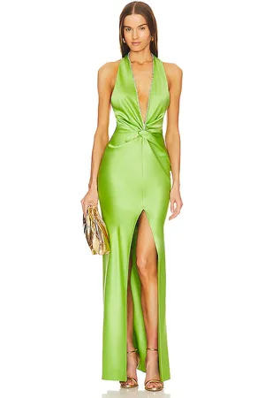 Khanums X Revolve Halter Gown With Slit in . Size XS.