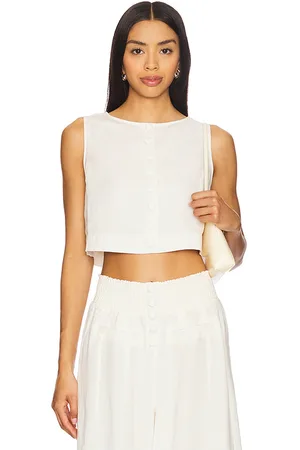 WeWoreWhat Boxy Linen Boatneck Top in . Size 00, 2, 8.