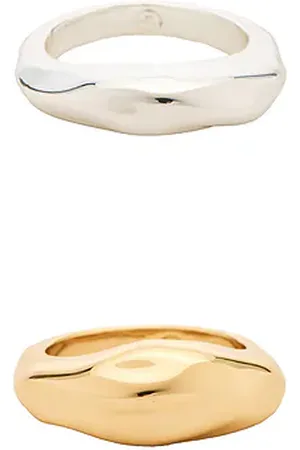 Ettika Melted Muse Ring Set in .