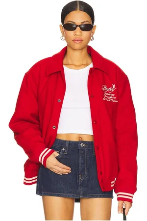 Playboy Est. LA Varsity Jacket in . Size M, S, XL/1X.