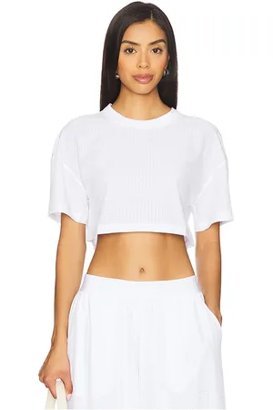 alo Mesh Cropped Mirage Tee in . Size S.