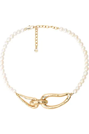 Ettika Molten Muse Pearl Necklace in .