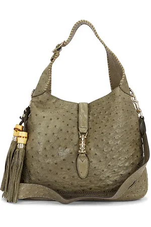 SIEDRES Gucci Ostrich Jackie Hobo Bag in .