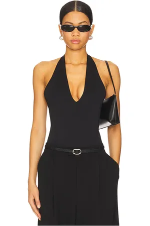 GOOD AMERICAN Scuba Halter Bodysuit in . Size M, S, XS, XXL/2X, XXXL/3X, XXXXL/4X.