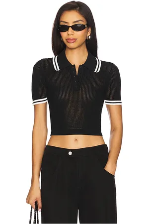 Lovers And Friends Orsola Short Sleeve Polo in . Size M, S, XL, XS, XXS.