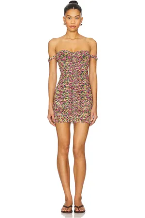AFRM Tolia Dress in Pink,Yellow. Size L, M, S, XL, XS, XXL, XXS.
