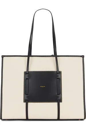 DeMellier The Large Capri Tote in Black,White.