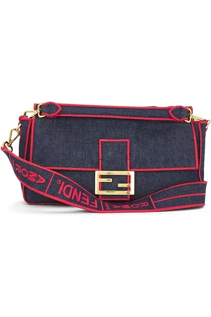 SIEDRES Fendi Denim Baguette NM Shoulder Bag in .