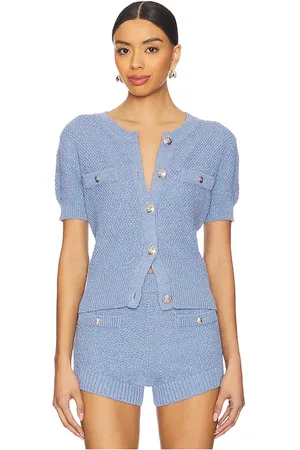 Central Park West Seed Stitch Short Sleeve Cardigan in . Size S, XS.
