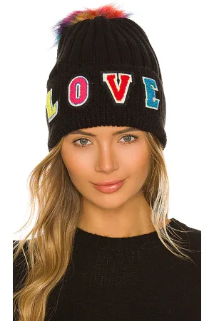 JOCELYN Knitted Love Faux Fur Hat in .