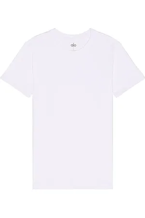 alo Conquer Reform Crewneck Short Sleeve T-shirt in . Size M, S, XL/1X.