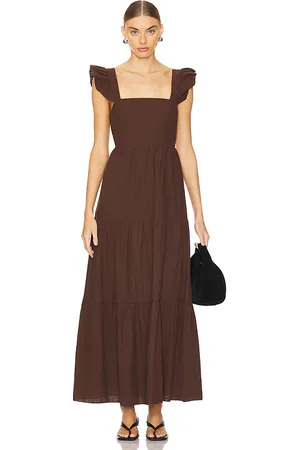 SNDYS X REVOLVE Peaches Linen Dress in . Size L. Also in XS, XXL.