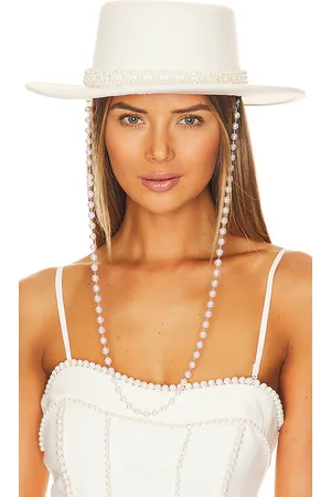Lovers And Friends Pearl Embellished Hat in .