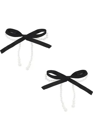 Casa Clara Nina Earrings in White,Black.