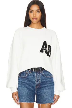 ANINE BING Miles Letterman Sweatshirt in . Size M, S, XS.