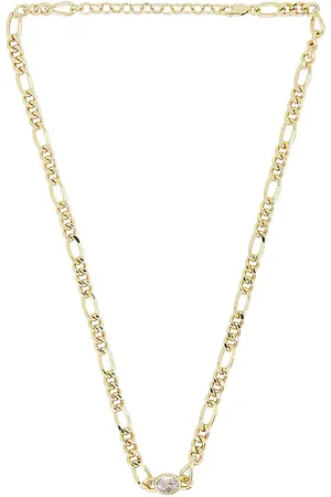 Luv AJ The Oval Bezel Chain Necklace in .