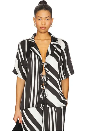 SNDYS Agnes Shirt in Black,White. Size L. Also in M, S, XL, XS, XXL.