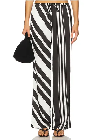 SNDYS Agnes Pant in Black,White. Size L. Also in S, XS.