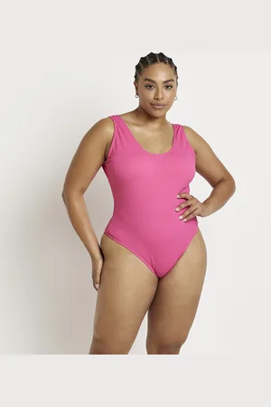 River Island Womens Plus Textured Swimsuit