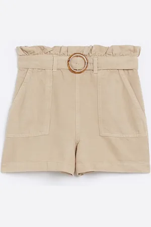 River Island Girls Cargo Paper Bag Shorts