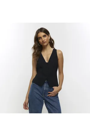 River Island Womens Button Front Waistcoat