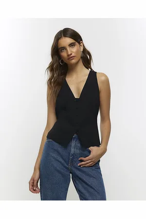 River Island Womens Button Front Waistcoat