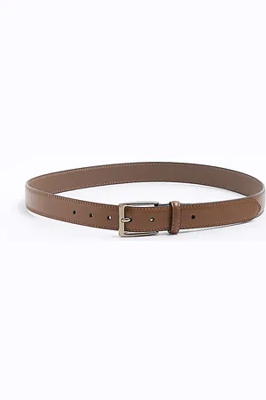 River Island Mens Faux Leather Buckle Belt